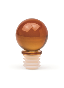 HHC166UK The Moony Glass Bottle Stopper - Amber